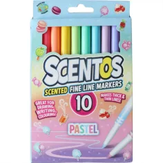Scentos Duft, feine Linienstift, Pastellfarben, 10 Stück