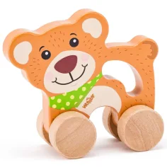 Schiebebär aus Holz mit Griff - Woodyland