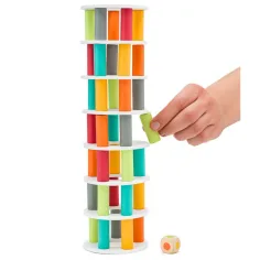 Schiefer Turm von Pisa Geschicklichkeitsspiel aus Holz, 45-teiliges Set - Woodyland Bild 2