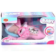 Schlafendes Baby mit Licht