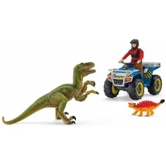 Schleich: Flucht mit dem Quad vor dem Velociraptor Set (41466) Bild 2