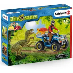 Schleich: Flucht mit dem Quad vor dem Velociraptor Set (41466) Bild 1