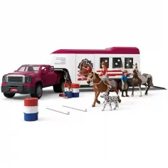 Schleich: Pferdetransporter mit Geländewagen und Pferden (42705) Bild 2