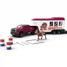 Schleich: Pferdetransporter mit Geländewagen und Pferden (42705) Bild 3