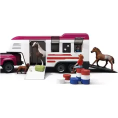 Schleich: Pferdetransporter mit Geländewagen und Pferden (42705) Bild 4