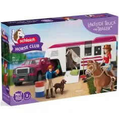 Schleich: Pferdetransporter mit Geländewagen und Pferden (42705)