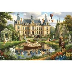 Schloss am Wasser - 1500 Teile Puzzle - Trefl Bild 2