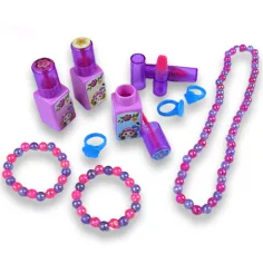 Schminktisch tragbar mit Sitzgelegenheit, Schmuck und Schönheitszubehör Bild 4