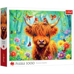 Schottische Kuh 1000 Teile Puzzle - Trefl Bild 1