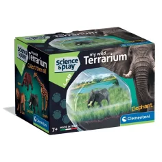 Science & Play: Mini-Elefanten-Terrarium-Spielset - Clementoni