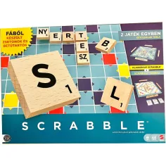Holz Scrabble Original und Gesellschaftsspiel 2in1 - Mattel