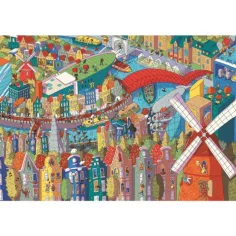 Sneaky Peekers: Amsterdam UFT 1000-teilige Puzzle - Trefl Bild 2