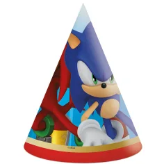 Sonic Partyhüte 6er-Set