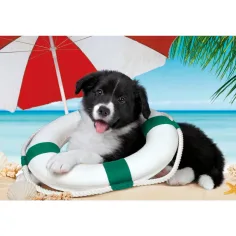 Sonnenbadender Hund 104-teiliges Super Color Puzzle - Clementoni Bild 2