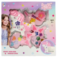 Sparkle & Glitter: Dreistöckiges Einhorn-Schminkpaletten-Set Bild 6