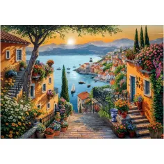 Spaziergang im Hafen HQC 1500 Teile kompaktes Puzzle - Clementoni Bild 2