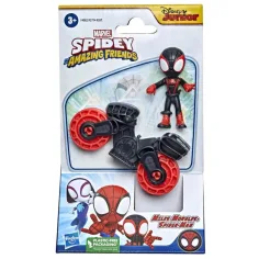 Spider-Man Póki und seine wunderbaren Freunde: Miles Morales und sein Motorrad Spielset - Hasbro Bild 1