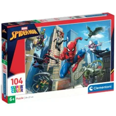 Spider-Man Super Color Puzzle 104 Teile - Clementoni