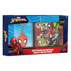 Spider-Man Geldbörse mit Schlüsselanhänger Geschenkset