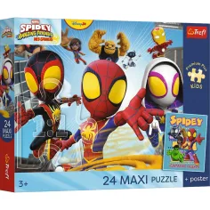 Spidey und seine Freunde Abenteuer mit Freunden 24-teiliges Maxi Puzzle - Trefl