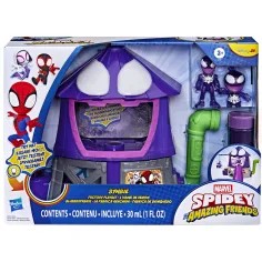 Spidey und seine Super-Freunde: Symbie Factory Seifenblasen-Spielset mit 2 Figuren – Hasbro