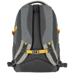 Spirit: Crew graue, gelbe, abgerundete Schultasche, Rucksack 48 x 31 x 20 cm Bild 2