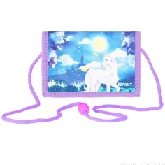Spirit: Glaube an Magie Einhorn Klettverschluss Geldbörse 12,5x8,5cm