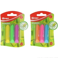 Spirit: Jelly dreieckiger Radiergummi in verschiedenen Farben 3er Set
