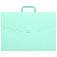 Spirit: Klassische pastellgrüne Dokumentenmappe mit Griff A3
