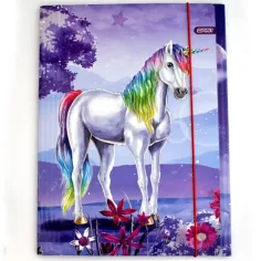 Spirit: Magical Dream Einhorn-Muster Gummibandmappe in A4-Größe