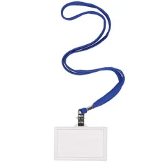 Spirit: Namenskartenhalter mit blauem Halsband 90 x 60 mm, 1 Stück Bild 2