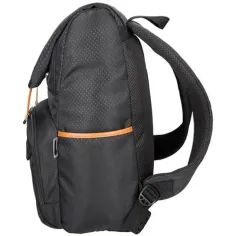 Spirit: Schwarzer gemusterter Rucksack mit hautfarbenen Riemen 47x33x17cm Bild 2