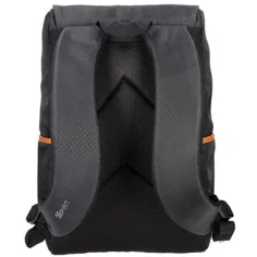 Spirit: Schwarzer gemusterter Rucksack mit hautfarbenen Riemen 47x33x17cm Bild 3