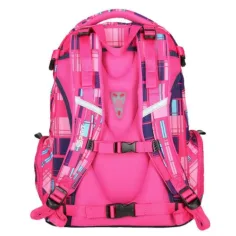 Spirit: Stinger rosa karierter Premium-Ergonomie-Schulrucksack Bild 4