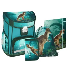 Spirit: T-rex 4-teiliges Schulranzen-Set 38x28x17cm