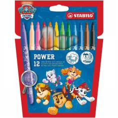 Stabilo: Paw Patrol Power dickspitzige Filzstifte 12er Set Bild 1