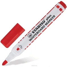 Stabilo: Plan WhiteBoard Marker Tafelstift in Rot Bild 2