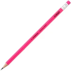 Stabilo: Swano neon rosa Radiergummi Bleistift HB Bild 1
