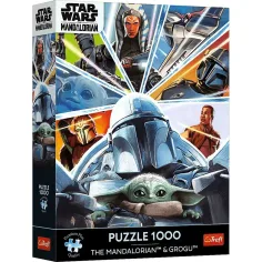 Star Wars Der Mandalorian Gemeinsam auf dem Weg 1000-teiliges Premium-Puzzle - Trefl