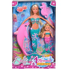 Steffi Love: Meerjungfrau Puppe Evi mit Delfin - Simba Toys