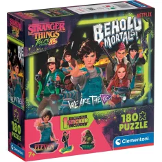 Stranger Things Kampf gegen die Monster 180-teiliges Puzzle mit Aufkleber – Clementoni