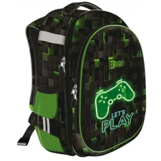St.Right Dark Game zweifächiger Schulranzen, Rucksack 39x30x18cm Bild 2