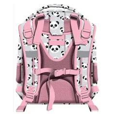St.Right Grey Panda zweifächiger Schulranzen, Rucksack 39x29x17cm Bild 2