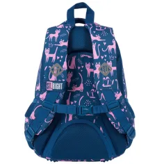 St.Right Lazy Cats dreikammerige Schultasche, Rucksack 39 x 27 x 17 cm Bild 3