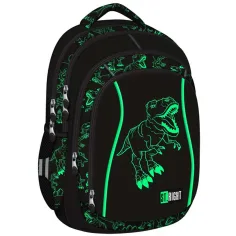 St.Right: T-Rex Dinosaurier vierfach unterteilte Schultasche, Rucksack