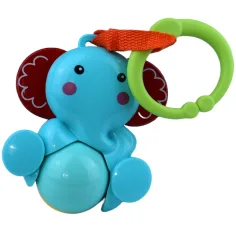 Sun Baby: Fröhlicher Elefant BPA-freie Baby-Rassel mit drehbarem Ball Bild 3