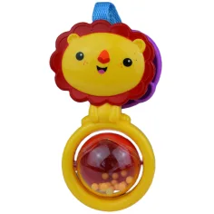 Sun Baby: Fröhlicher Löwe BPA-freie Baby-Rassel mit drehbarem Ball Bild 2