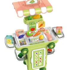 Supermarkt Spielset in rollbarem Aufbewahrungskoffer 37-teilig