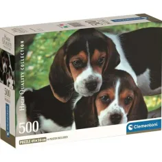Süße Welpen HQC 500-teiliges Compact-Puzzle - Clementoni