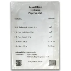 Technik Papier Set für die 2. Klasse 18-teilig